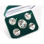 Набор памятных монет из серебра 'Чемпионат Европы по футболу 2012 г.' (Euro 2012)