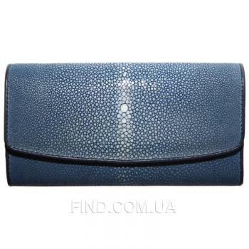 Женский кошелек из кожи ската (ST 52 SA Blue)