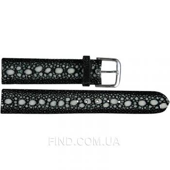 Ремешок для часов из кожи ската (STWS 03 Black)