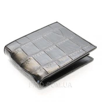 Мужское портмоне из кожи крокодила (ALM 03 B Black)