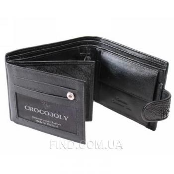 Мужское портмоне из кожи крокодила (ALM 100T Black)