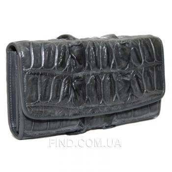 Женский кошелек из кожи крокодила (PCM 03 BT Ocean Blue)