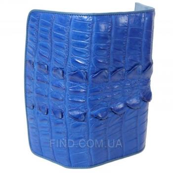 Женский кошелек из кожи крокодила (PCM 03 BT Ocean Blue)