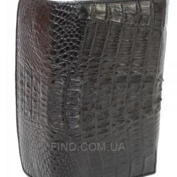 Женский кошелек из кожи крокодила (PCM 03 ST Black)