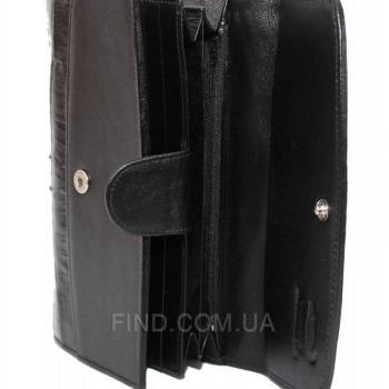 Женский кошелек из кожи крокодила (PCM 03 ST Black)