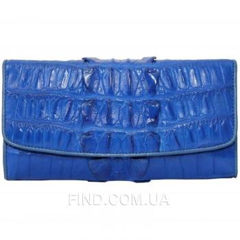 Женский кошелек из кожи крокодила (PCM 03 BT Ocean Blue) Женский кошелек из кожи крокодила (PCM 03 BT Ocean Blue)