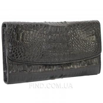 Женский кошелек из кожи крокодила (PCM 03 ST Black) Женский кошелек из кожи крокодила (PCM 03 ST Black)