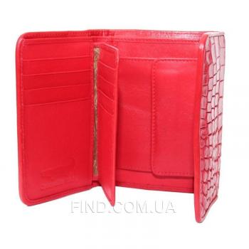 Женский кошелек из кожи крокодила (PCM 63 B Fire Red) Женский кошелек из кожи крокодила (PCM 63 B Fire Red)