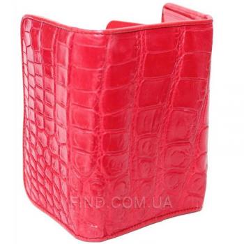 Женский кошелек из кожи крокодила (PCM 63 B Fire Red) Женский кошелек из кожи крокодила (PCM 63 B Fire Red)