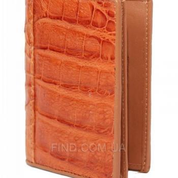 Визитница из кожи крокодила (SS 01 B Tan)