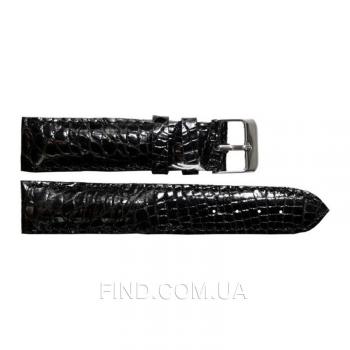 Ремешок для часов из кожи крокодила (ALWS 01 Black)