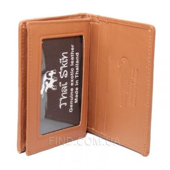 Визитница из кожи крокодила (SS 01 B Tan)