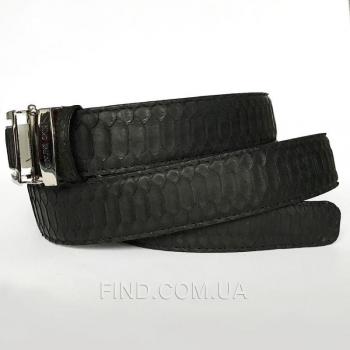 Мужской ремень из кожи питона (105 PTB Belly Black)