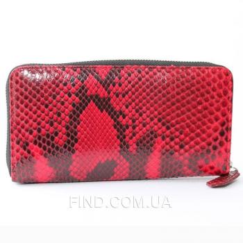Женский кошелек из кожи питона (PT 11 EX Red)