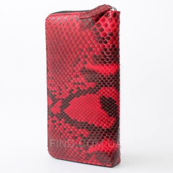 Женский кошелек из кожи питона (PT 11 EX Red)