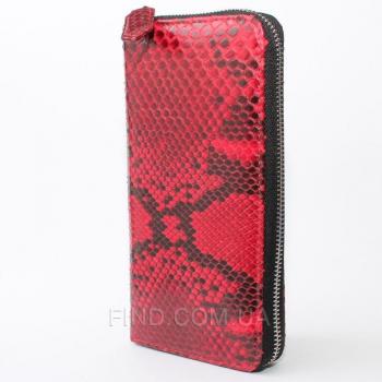 Женский кошелек из кожи питона (PT 11 EX Red)