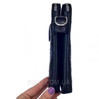 Мужская сумка из кожи крокодила (DCM 9021 Black)