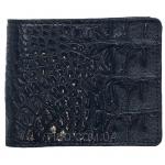 Мужское портмоне из кожи сиамского крокодила (ALM 03/2 BS Black)