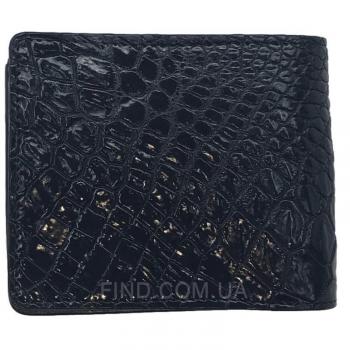Мужское портмоне из кожи сиамского крокодила (ALM 03-2 BS Black)