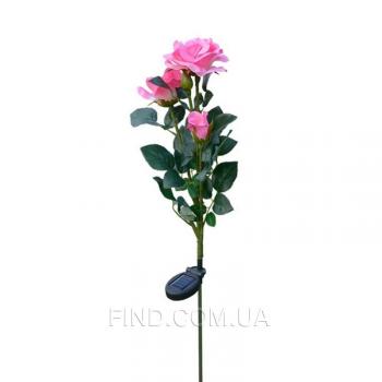 Светодиодный светильник на солнечной батарее Rose pink