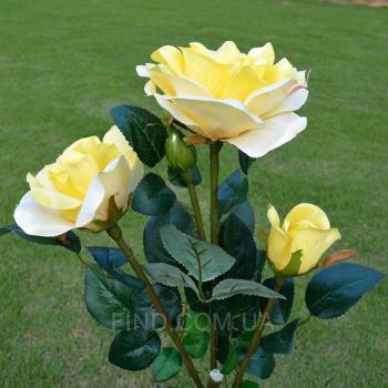 Светодиодный светильник на солнечной батарее Rose yellow